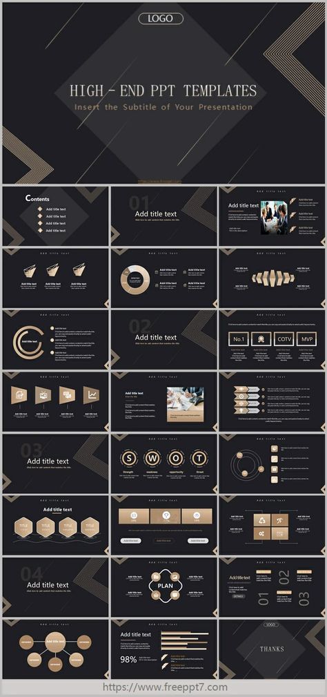 Exquisite Black Gold Business PowerPoint Templates_Google Slides theme Blank Powerpoint Templates, Black And Gold Website, Black Powerpoint Template, Powerpoint Designs, Classroom Jobs Display, Gold Website, Logo Tagline, Creative Powerpoint Presentations, Ppt Template Design