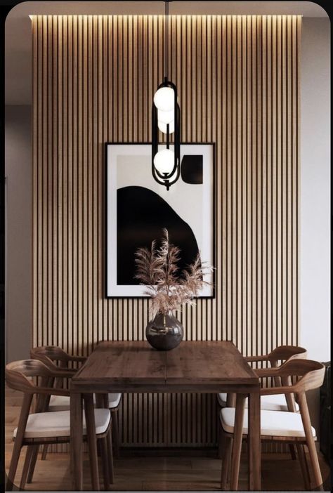 Modern Black Dining Room, Wooden Walls Living Room, Dining Room Feature Wall, Large Living Room Layout, Dining Room Design Modern, Dining Room Windows, Traditional Dining Rooms, Dining Room Makeover, Black Dining Room