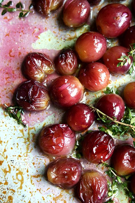 Roasted Grapes, Fresh Ricotta, Thyme Salt, Homemade Ricotta, Grape Recipes, Grilled Bread, Crowd Pleaser, Flavorful Recipes, Fruit Recipes