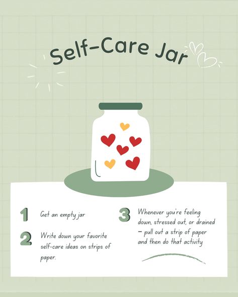 A self-care routine is a personal and intentional practice that nourishes your mind, body, and spirit. Here’s a step-by-step guide to create a self-care routine: 1️⃣ Reflect on your needs: Identify areas where you need nurturing, such as stress, sleep, or relationships. 2️⃣ Set goals: Determine what you want to achieve through your self-care routine, like improved mood or increased energy. 3️⃣ Schedule time: Choose a consistent time and day that works for you, even if it’s just 10-15 minut... Fill The Jars Template, Nourish Yourself, Increased Energy, Mind Body And Spirit, Set Goals, Self Care Routine, Setting Goals, How To Increase Energy, Care Routine