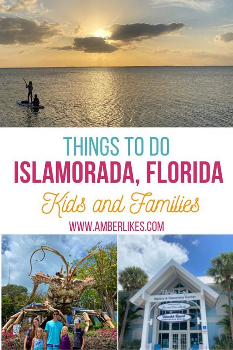 Find the best list of things to do in Islamorada Florida for families and kids. Water sports, kayaking, fishing, beaches, and more! #florida #floridakeys #islamorada #travelwithkids Things To Do In Florida, Islamorada Florida, Instagram Places, Places In Florida, Things To Do At Home, Travel Route, Us Travel Destinations, Kids Water, List Of Things