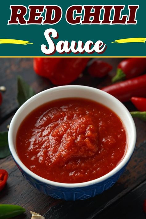 Red Chili Sauce (Mexican Recipe) Red Chili Recipes, Tamale Sauce, Red Chile Sauce, Dried Chili Peppers, Red Chili Sauce, Cherry Sauce, Mexican Recipe, Traditional Chili, Red Chili Peppers