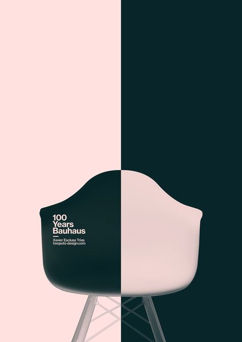 100 years bauhaus by xavier esclusa trias Furniture Graphic, Walter Gropius, Bauhaus Poster, The Bauhaus, Bauhaus Style, Design Movements, Poster Collection, Graphic Design Poster, Exhibition Poster