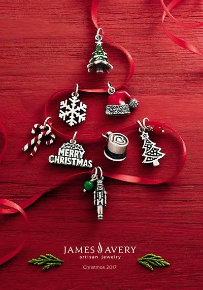 2017 Christmas James Avery Charms, Jewellery Photography Inspiration, Christmas Tree Charm, Christmas Shoot, Christmas Ad, Cosmetic Design, Christmas Catalogs, Jewelry Ads, James Avery