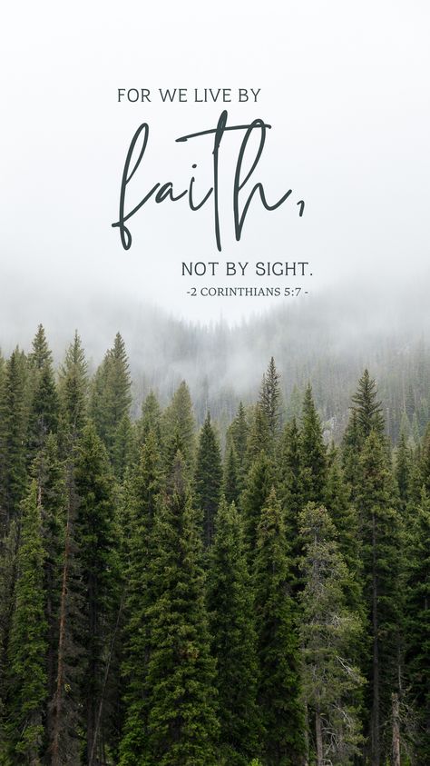 For we live by faith, not by sight. Living by faith in Jesus requires us to trust in Him and His promises. It's not a call to walk blindly through life, or stick our heads in the sand. Rather, when we make Jesus the bedrock of our lives, we can believe with confidence that the temporary circumstances around us don't need to dictate our hope and joy. Follow us for more nature photography and scripture phone wallpapers. Walk By Faith Not By Sight, Living By Faith, Faith Photography, Adventurous Travel, Scripture Wallpaper, By Faith Not By Sight, Simplify Life, Trust In Him, Christian Backgrounds