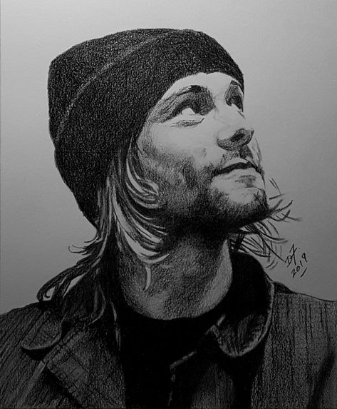 Kurt Cobain Quotes Lyrics, Kurt Cobain Sketch, Grunge Art Sketches, Kurt Cobain Art, Kurt Cobain Quotes, Image Reference, Grunge Art, Sketchbook Journaling, Art Style Inspiration