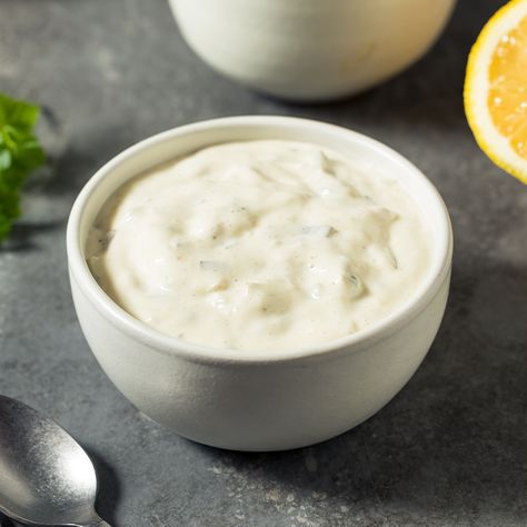 Texas Roadhouse Tartar Sauce Recipe, Kings Inn Tartar Sauce Recipe, Tartar Sauce Recipe, Golo Recipes, Sauce Tartare, Pan Pita, Salsa Yogurt, Homemade Tartar Sauce, Blue Cheese Dressing