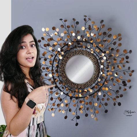 ardhi.kalyani (𝓐𝓶𝓶𝓾𝓵𝓾) | DIY Expensive Sunburst Metal look wall decor ideas🤩...Watch step by step tutorial is on my youtube channel "Kalyani's corner" link given… | Instagram Trending Crafts, Paper Watch, Rainbow Tree, Best Out Of Waste, Brown Paper, My Youtube Channel, Art Day, Youtube Channel, Step By Step