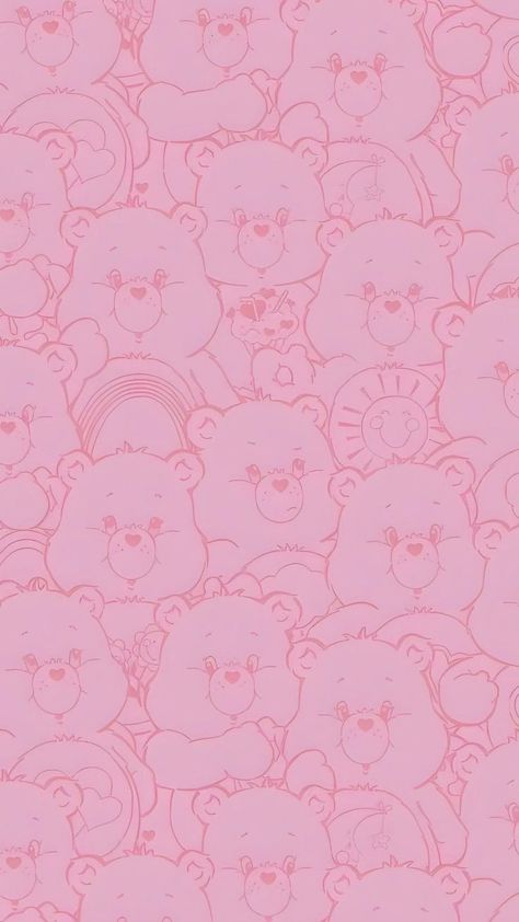 Care Bears Wallpaper, Barbie Wallpaper, Bears Wallpaper, September Wallpaper, Cheer Bear, Bear Theme, Hello Kitty My Melody, Fairytale Art, Bear Wallpaper