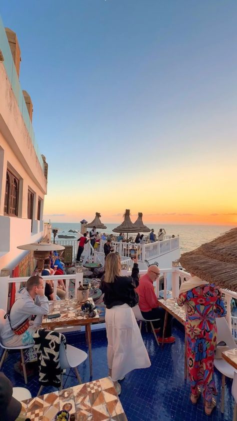 Salut Maroc! Hotel in Essaouira, Morocco (@salutmaroc) • Instagram photos and videos Essaouira Morocco, Fully Booked, Gourmet Burgers, Rooftop Restaurant, Fresh Fish, The Bus, Atlantic Ocean, The Atlantic, Life Goals