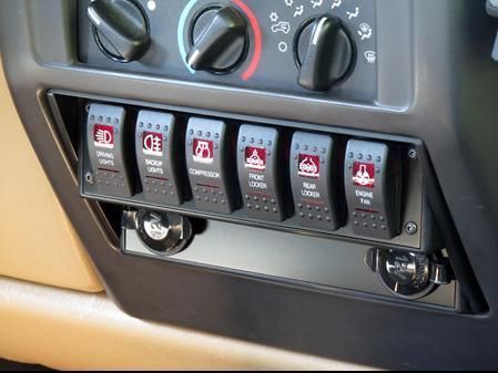 does anyone one have this OTRATTW TJ switch panel? *pic attached* - JeepForum.com Jeep Ika, Truck Accesories, Tacoma Mods, Jeep Xj Mods, Jeep Interiors, Tj Wrangler, Jeep Mods, Truck Mods, Cool Jeeps