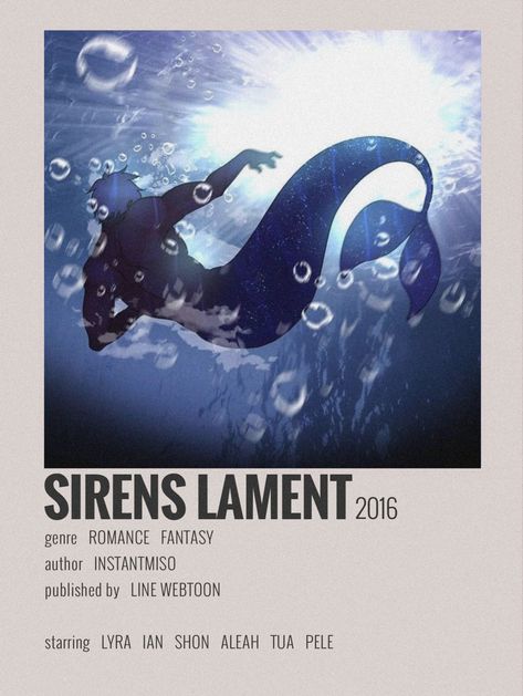 Webtoon Siren's Lament, Mermaid Webtoon, Siren Lament, Siren's Lament Webtoon, Webtoon Aesthetic, Sirens Lament, Mermaid Anime, Siren's Lament, Fantasy Authors