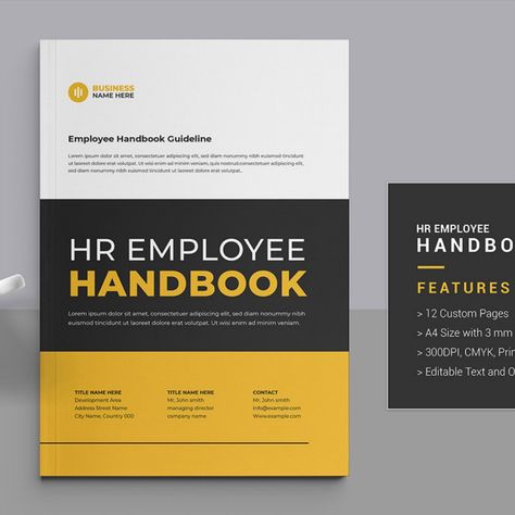 HR - Employee Handbook Guideline Template Magazine Template Guideline Template, Employee Handbook, Advertisement Template, Magazine Advertisement, Responsive Website Design, Ad Template, Magazine Ad, Video Template, Magazine Template