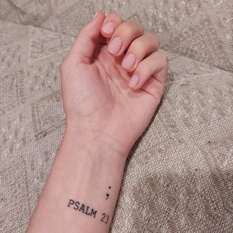 Psalm 91 Tattoo, Psalm 23 Tattoo, Prayer Tattoo, Psalms Quotes, Catholic Tattoos, Psalm 20, Floral Tattoo Sleeve, Delicate Tattoo, Best Sleeve Tattoos