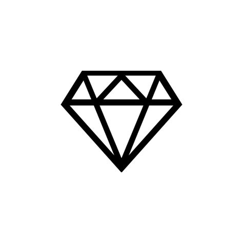 Insta Wall, Diamond Illustration, Diamond Symbol, Diamond Outline, Diamond Icon, Diamond Vector, Diamond Tattoos, Diamond Drawing, Easy Doodles Drawings