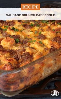 Stuffing Mix Breakfast Casserole, Jimmy Dean Hot Sausage Recipes, Breakfast Casserole With Croutons, Jimmy Dean Breakfast Casserole, Jimmy Dean Sausage Recipes, Sunday Brunch Food, Brunch Casseroles, Jimmy Dean Sausage, Sage Sausage