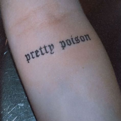 Valorant Tattoo Ideas, Pretty Poison Tattoo, Valorant Tattoo, Made In Hell Tattoo, Chaotic Tattoo, Small Dope Tattoos, Meaningful Tattoo Quotes, Sharpie Tattoos, Girls With Tattoos