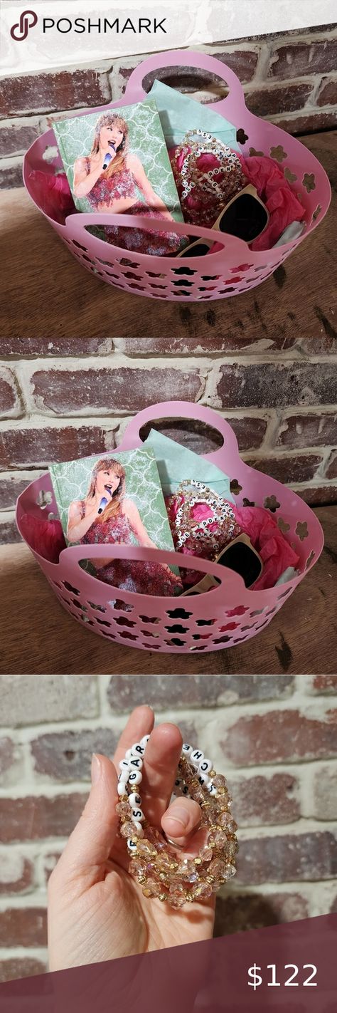 Taylor Swift 1989 Inspired Easter Basket Taylor Swift Easter Basket, Taylor Swift Easter, Easter Baskets To Make, Taylor Swift 1989, Plastic Beads, Easter Basket, Keepsake Boxes, Easter Baskets, Taylor Swift