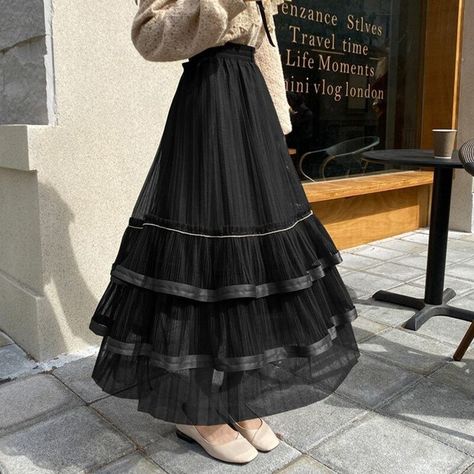 Product id: 1005003683277035 Japanese Skirt, Alt Clothes, Hijabi Outfits Casual, Korean Girl Fashion, Fashion Design Drawings, Simple Trendy Outfits, Gothic Fashion, Skirt Outfits, Aesthetic Fashion