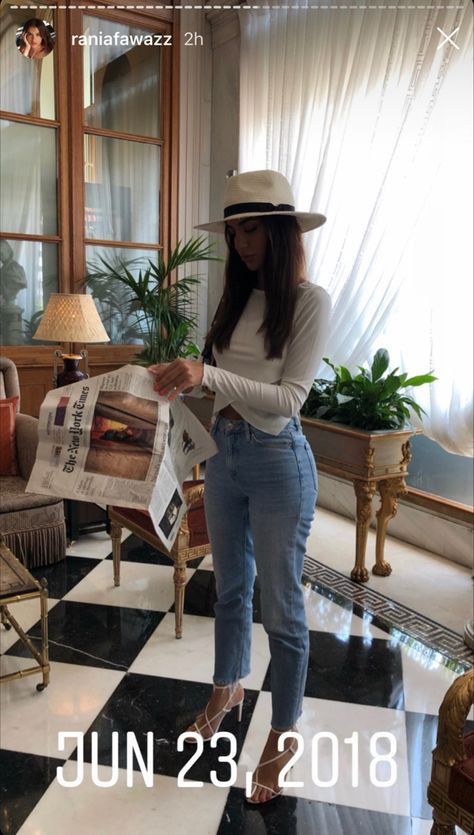 Rania Fawaz, Body Goals, Kylie Jenner, Bell Bottom Jeans, Floppy Hat, Overalls, Summer Outfits, Pants, How To Wear