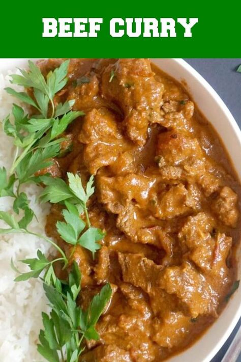 Beef Recipes Easy Dinners, Recipes Kale, Slow Cooker Beef Curry, Beef Recipes Healthy, Beef Curry Recipe, Curry Recipes Easy, Recipes Cheap, Red Meat Recipes, Stew Meat Recipes