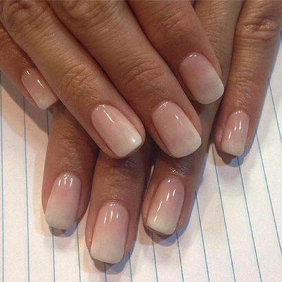 Ombré Nail Designs, Ombre French Nails, Ombre Gel Nails, Baby Boomers Nails, Sheer Nails, Gel French Manicure, Ombre Manicure, Glitter Accent Nails, French Manicure Nails