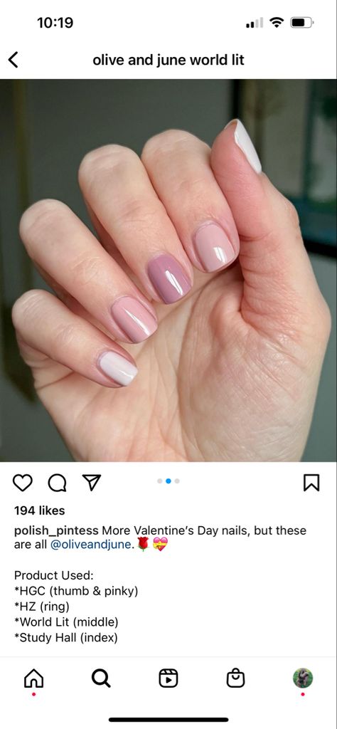 Olive And June Nail Ideas, Olive And June Nails, June Nails, J Nails, Olive And June, I Feel Pretty, Feel Pretty, Valentine's Day Nails, Beauty Nails