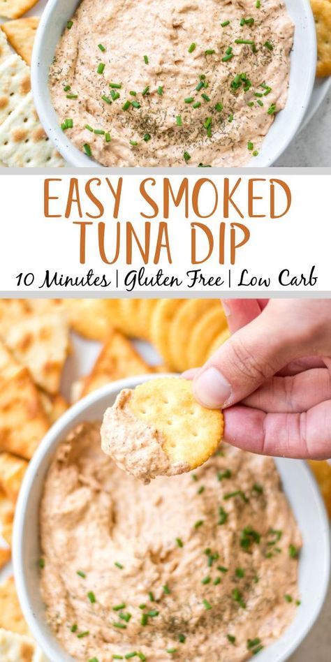 Smoked Tuna Dip Recipe, Fish Dip Recipe, Smoked Tuna Dip, Tuna Appetizer, Smoked Fish Dip, Tuna Dip, Healthy Dip Recipes, Smoked Tuna, Healthy Tuna