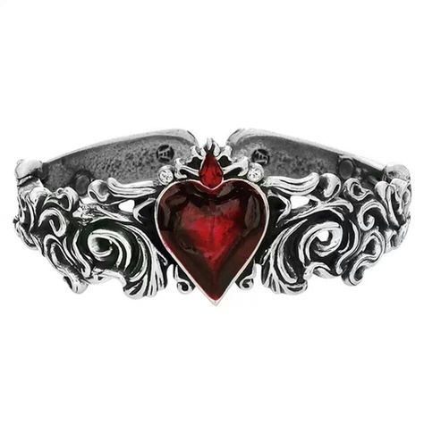 Heart ring Alchemy Gothic Jewelry, Gothic Engagement Ring, Alchemy Gothic, Heart Shaped Jewelry, Goth Jewelry, Gothic Rings, Fete Anime, Gothic Jewelry, Beautiful Heart