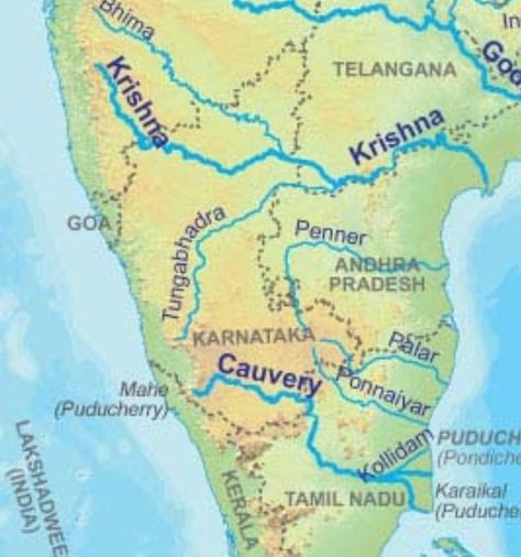 BORDER: Kaveri River Kaveri River, Indian Geography, India World Map, Merry Christmas Wishes Messages, Christmas Wishes Messages, Water Images, History Images, Merry Christmas Wishes, Wishes Messages