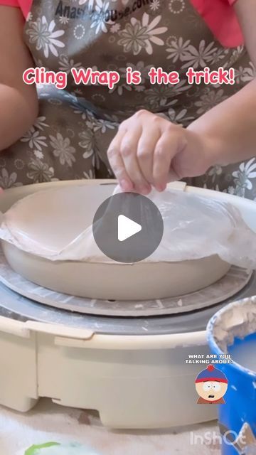 Recovering Perfectionist, Pottery Throwing, Ceramics Pottery Bowls, Pottery Lessons, Pottery Platter, Cling Wrap, Earthenware Pottery, Pottery Videos, Ceramic Shop