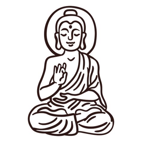 Gautama Buddha Drawing, Buddha Draw, Skater Doodles, Buddha Drawing Easy, Buddha Outline, Buddha Line Art, Buddha Sketch, Buddha Vector, Buddha Illustration