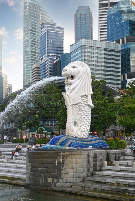 New Backgrounds, Image Photography, Editorial Photography, Singapore, Tourism, Lion Sculpture, Editorial, Statue, Architecture