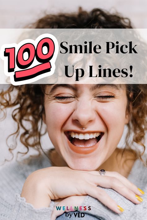 Discover a collection of charming smile pick-up lines that will brighten any conversation and leave you with a grin.

#smilepickuplines #smilepickupline #pickuplines #smilelines #pickuplinesforsmiles #smile #smiling Cute Lines For Her, Smile Pick Up Lines, Best Pick Up Lines, Smile Lines, That Smile, Smile Girl, Pick Up Lines, What If, Light Up