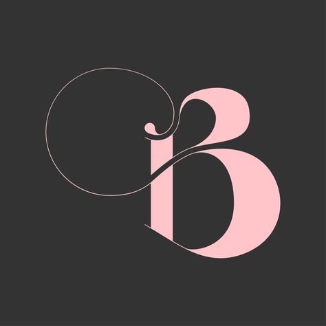 Letter B Calligraphy, B B Logo, C Logo Design, Typographie Logo, Fancy Logo, Logo B, Illustrator Logo, Cb Logo, Logo Design Set