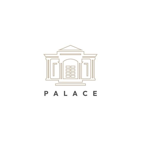 Palace Logo Design, Logo Design Ideas, Vector Template, Logo Ideas, Design Vector, Luxury Hotel, Premium Vector, Palace, Design Ideas