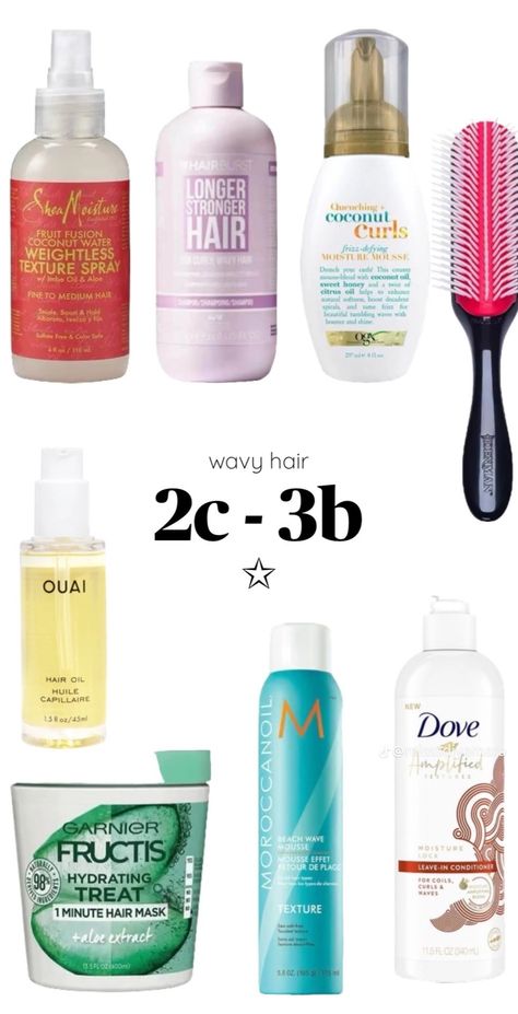 Wavy Hair 2c, Curly Hair 2c, 2c Hair, Ouai Hair Oil, Ouai Hair, Natural Hair Care Routine, Wavy Hair Care, Curly Hair Care Routine, Natural Hair Growth Tips