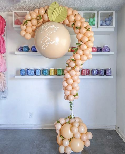 Orange Your Curious Gender Reveal, Citrus Gender Reveal, A Little Cutie Gender Reveal, A Little Cutie Is On The Way Gender Reveal, Cutie Balloon Arch, Cutie Gender Reveal Ideas, Orange You Curious Gender Reveal, Cutie Themed Gender Reveal, Lemon Gender Reveal