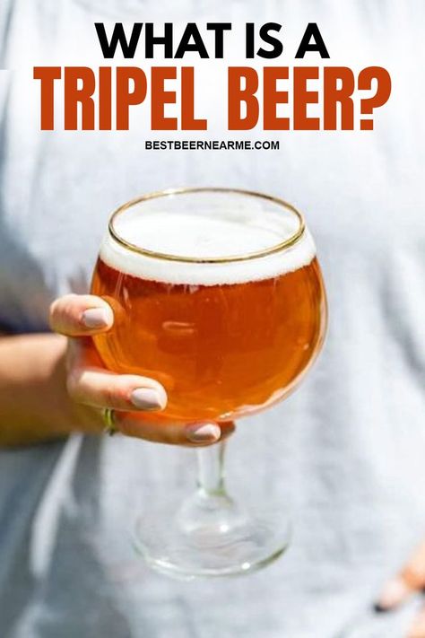 There is a short answer and a long answer to this question - What is a Tripel Beer? Tripel Beer food pairings. Best Tripels to try. Michelob Ultra Beer, Beer Food Pairings, Craft Beer Recipes, Beer Brewing Recipes, Beer Ingredients, Beer Recipe, Brewing Recipes, Beer Food, Beer 101