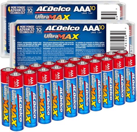 Amazon has 20-Ct ACDelco UltraMAX AAA Alkaline Batteries on sale for $5.99 when you checkout via Subscribe & Save. Shipping is free with Prime or on orders $25+. Thanks to communit ... Research Writing, Mouse Computer, Game Controllers, Aaa Batteries, More More, Remote Controls, Baby Health, Electronic Toys, Digital Cameras