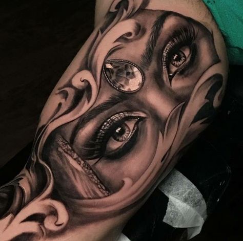 Tattoos Eyes, Art Chicano, Girl Arm Tattoos, Chicano Tattoos, Tattoo Zeichnungen, Egyptian Tattoo, Greek Tattoos, Tatuaje A Color, Floral Tattoo Design