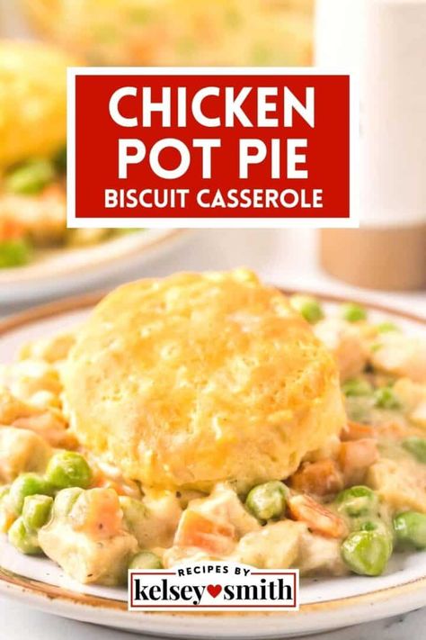 Canned Biscuit Recipes Dinner Chicken, East Chicken Pot Pie With Biscuits, Chicken Pot Pie With Frozen Biscuits, Easy Chicken Pot Pie Casserole, Chicken Pot Pie With Biscuits, Freezer Casseroles, Chicken Pies, Creamy Chicken Pot Pie, Polish Foods