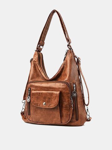 Leather Travel Backpack, Hand Bags For Women, Beg Tangan, Hobo Crossbody Bag, Women Bags Fashion, Designer Shoulder Bags, Leather Hobo Bag, Leather Messenger Bag, Casual Tote