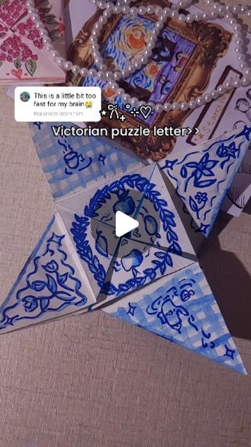 zzzed on Instagram: "✨💙Slower Tutorial for the victorian puzzle letter purse💙✨" Creative Prom Proposal Ideas, Puzzle Purse, Victorian Lettering, Purse Diy, Diy Bouquet Wrap, Calendar Craft, Creative Money Gifts, Diy Birthday Gifts For Friends, Purse Tutorial