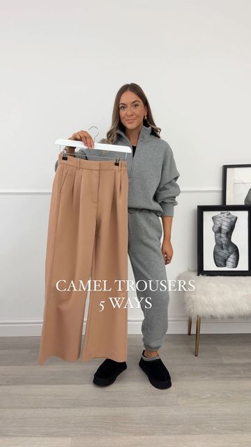 Stacie Elsmore on Instagram: "ad 5 ways to style camel trousers from day to night ✨ Sound the alarm because I have found the perfect trousers & they come in 10 colours & 4 lengths! 🙌🏻 I’m wearing all @abercrombie & you can shop all of these looks on my @shop.ltk- the link is in my bio! ❤️ *Follow my shop @missy_elz on the @shop.LTK app to shop this post and get my exclusive app-only content! #liketkit @shop.ltk https://liketk.it/4pPgk" Camel Trousers Outfit, Missy Elz, Camel Style, Trouser Outfit, Day To Night, Camel Color, To Night, Business Outfits, 5 Ways