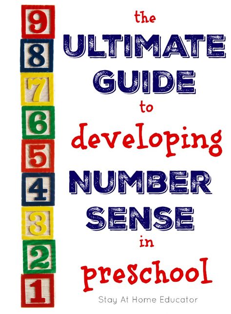 The ultimate guide to developing number sense in preschool Number Sense Preschool, Division Math, Math Kindergarten, Math Education, Math Number Sense, Number Bonds, Teaching Numbers, Prek Math, Skip Counting