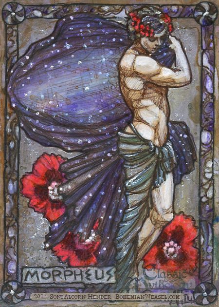 Morpheus, by Soni Alcorn-Hender - Morpheus. Tags: morpheus, morfeus, metamorphoses, transformations, dreams, Prometheus Mythology Art, Morpheus Sandman, God Of Dreams, Roman Myth, Roman Gods, Greek Gods And Goddesses, Greek And Roman Mythology, Roman Mythology, Mythology Art