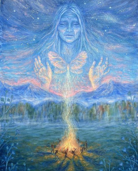 Rainbow Gathering, Mother Earth Art, Spiritual Pictures, Spiritual Paintings, Consciousness Art, Energy Art, Spiritual Artwork, Earth Art, Be The Light