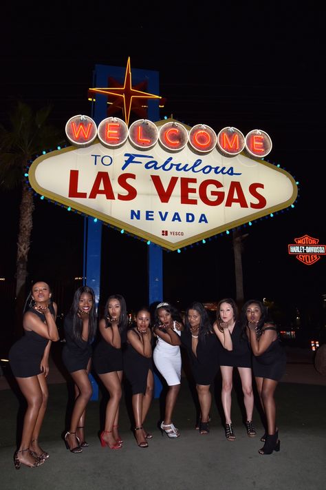 Vegas Bridesmaid Proposal, Vegas Bridal Party, Moh Duties, Los Vegas, Vegas Bachelorette Party, Vegas Bachelorette, Bridesmaid Party, Black Bride, Vegas Wedding