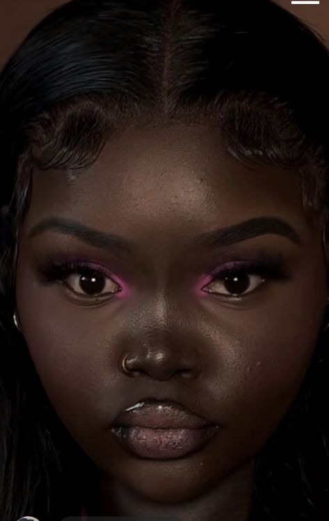 Sultry Pink Eye Makeup, Cute Minimalist Makeup, Dark Purple Makeup Aesthetic, Pop Of Pink Eyeshadow, Soft Edgy Makeup, Makeup Looks With Pink, Easy Eyeshadow Ideas, Easy Pink Eyeshadow Looks, Simple Pink Eyeshadow Looks